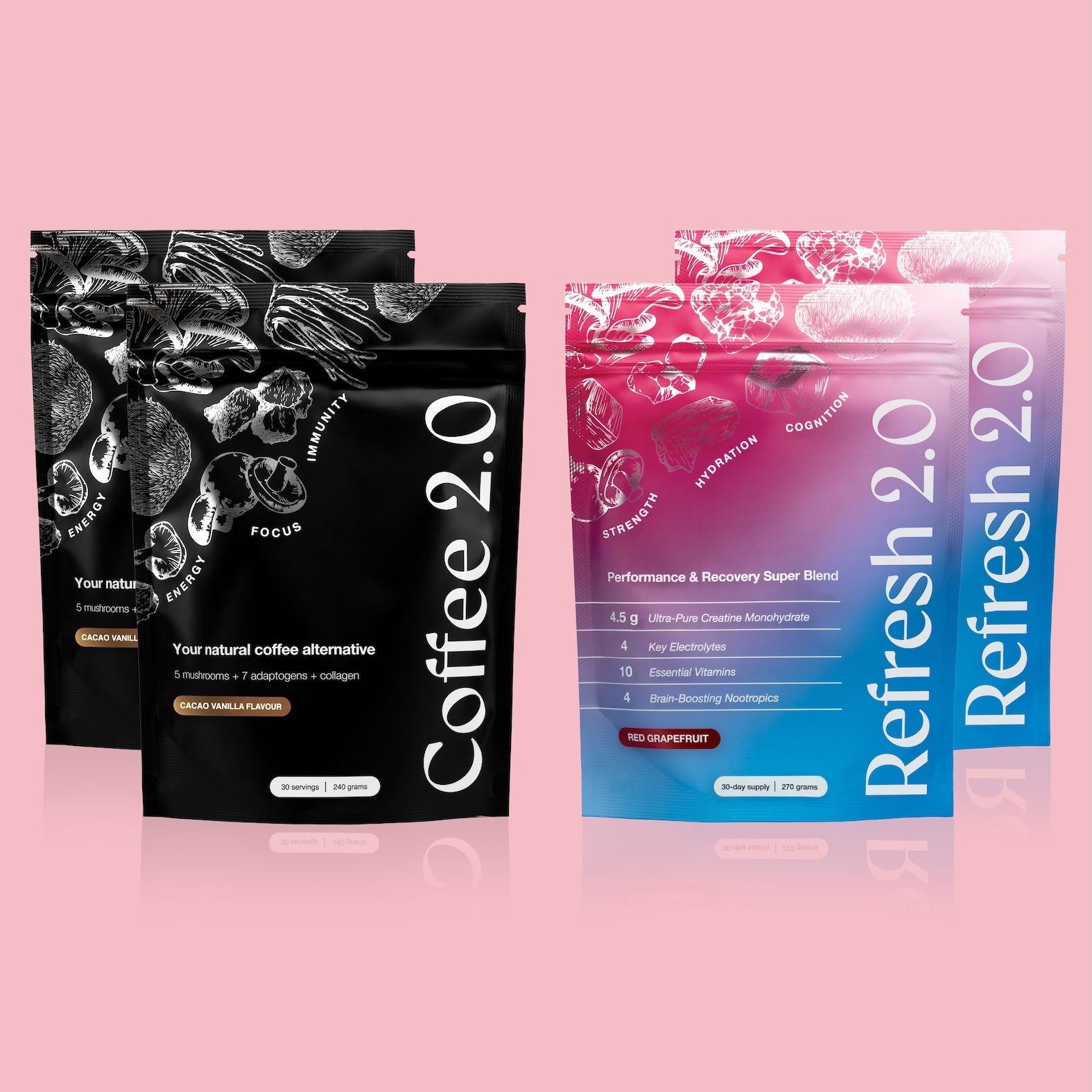 2x Coffee 2.0 + 2x Refresh 2.0