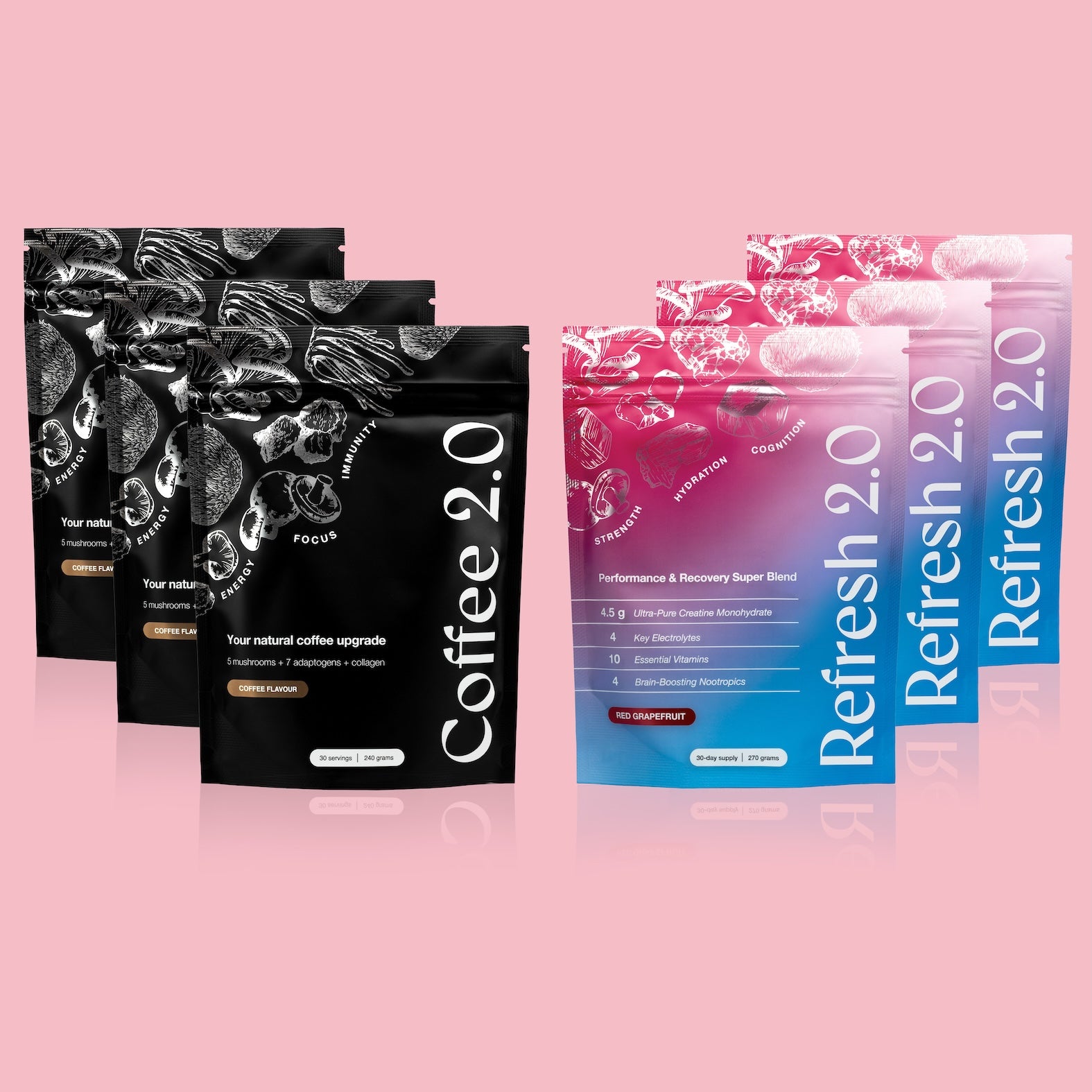 3x Coffee 2.0 + 3x Refresh 2.0 