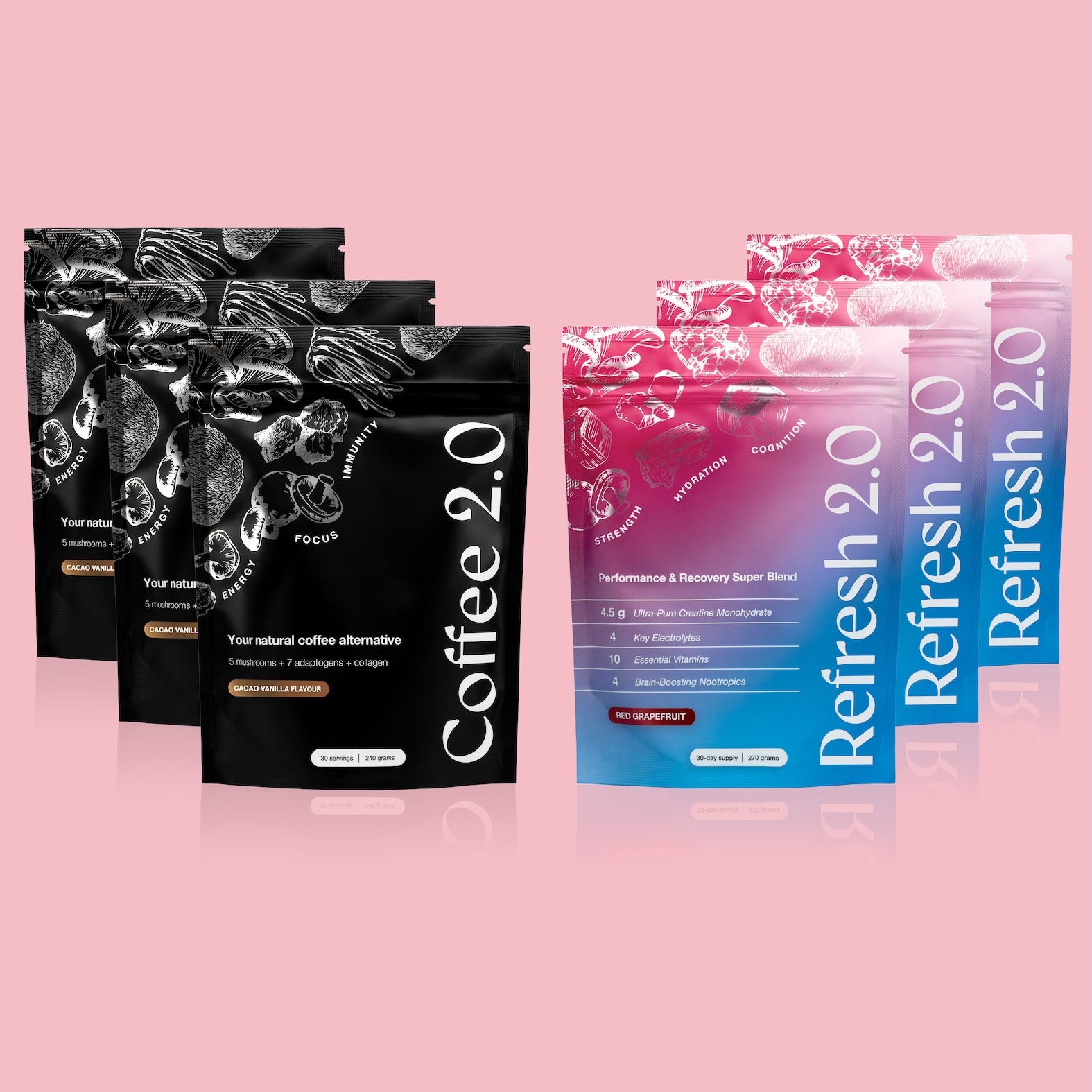 3x Coffee 2.0 + 3x Refresh 2.0 